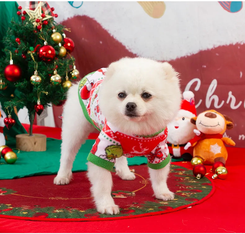 Dog Sweater Winter Warm Christmas Clothes for Small Medium Large Dogs Golden Retriever Rottweiler Corgi Cat Pullover Jumper