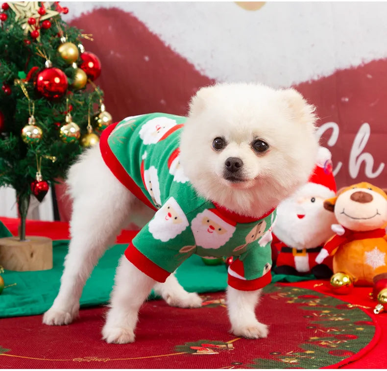 Dog Sweater Winter Warm Christmas Clothes for Small Medium Large Dogs Golden Retriever Rottweiler Corgi Cat Pullover Jumper