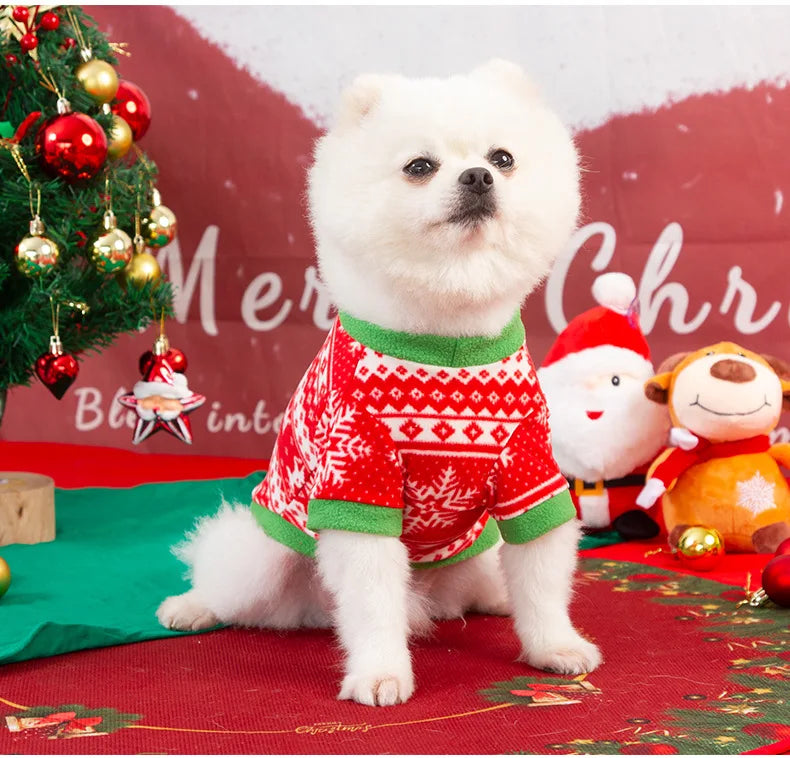 Dog Sweater Winter Warm Christmas Clothes for Small Medium Large Dogs Golden Retriever Rottweiler Corgi Cat Pullover Jumper