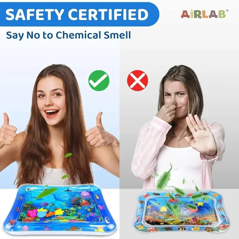 Pet Water Sensory Play Mat for Cats and Dogs Thickened Cooling Pad Interactive Self Play Toy for Pets Summer Indoor Activity