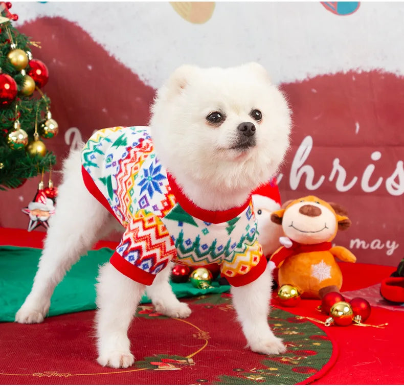 Dog Sweater Winter Warm Christmas Clothes for Small Medium Large Dogs Golden Retriever Rottweiler Corgi Cat Pullover Jumper