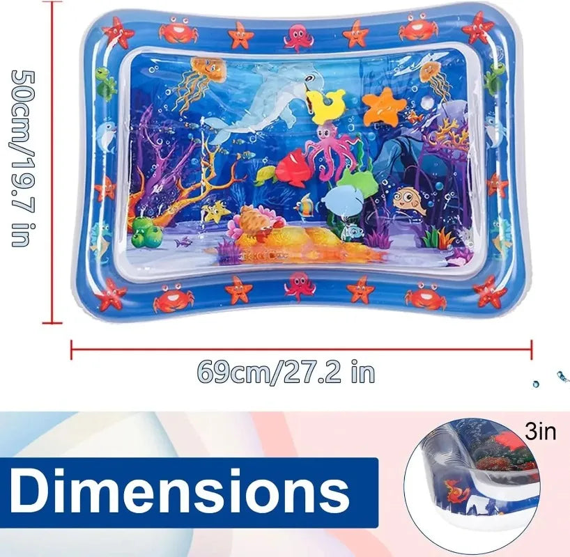 Pet Water Sensory Play Mat for Cats and Dogs Thickened Cooling Pad Interactive Self Play Toy for Pets Summer Indoor Activity