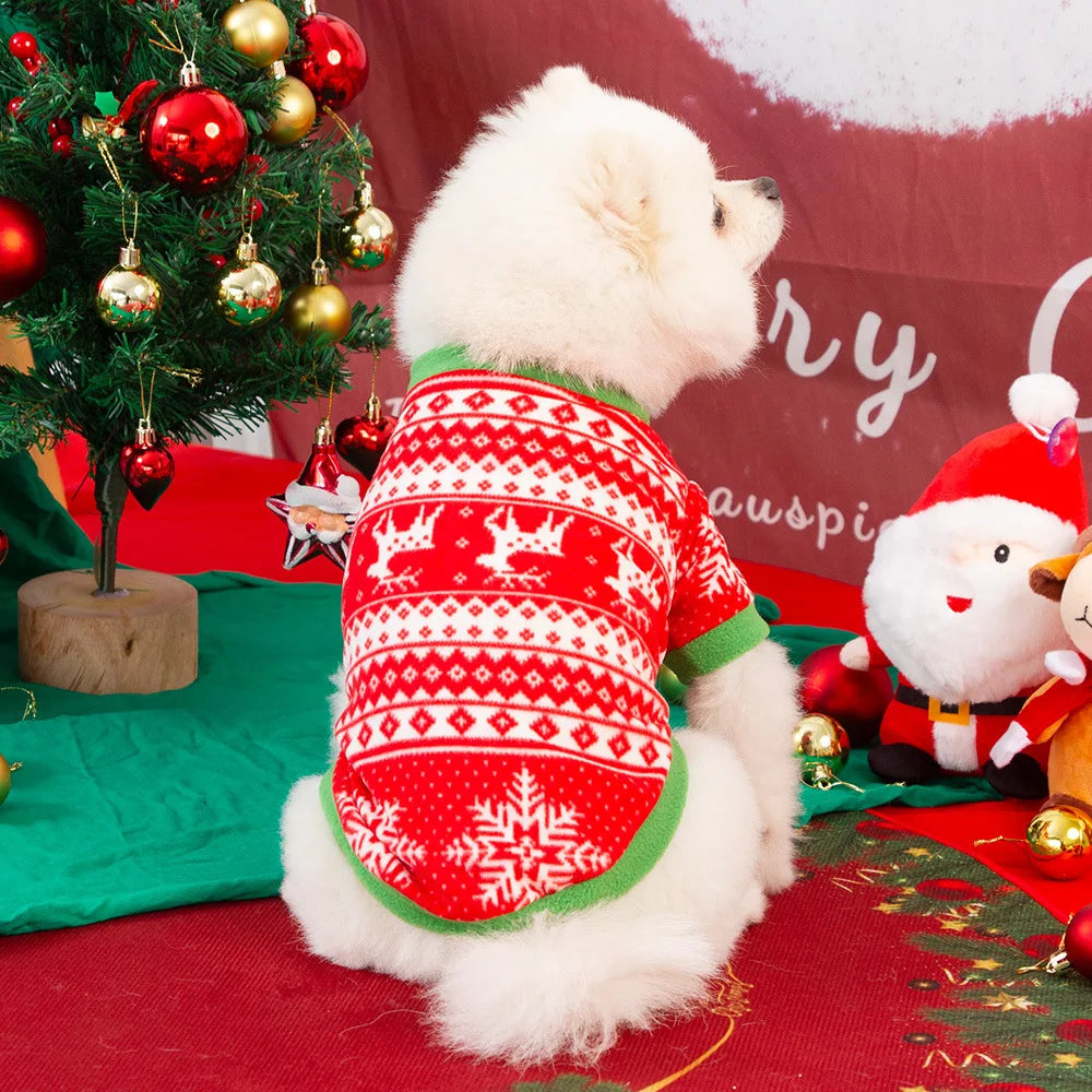 Dog Sweater Winter Warm Christmas Clothes for Small Medium Large Dogs Golden Retriever Rottweiler Corgi Cat Pullover Jumper
