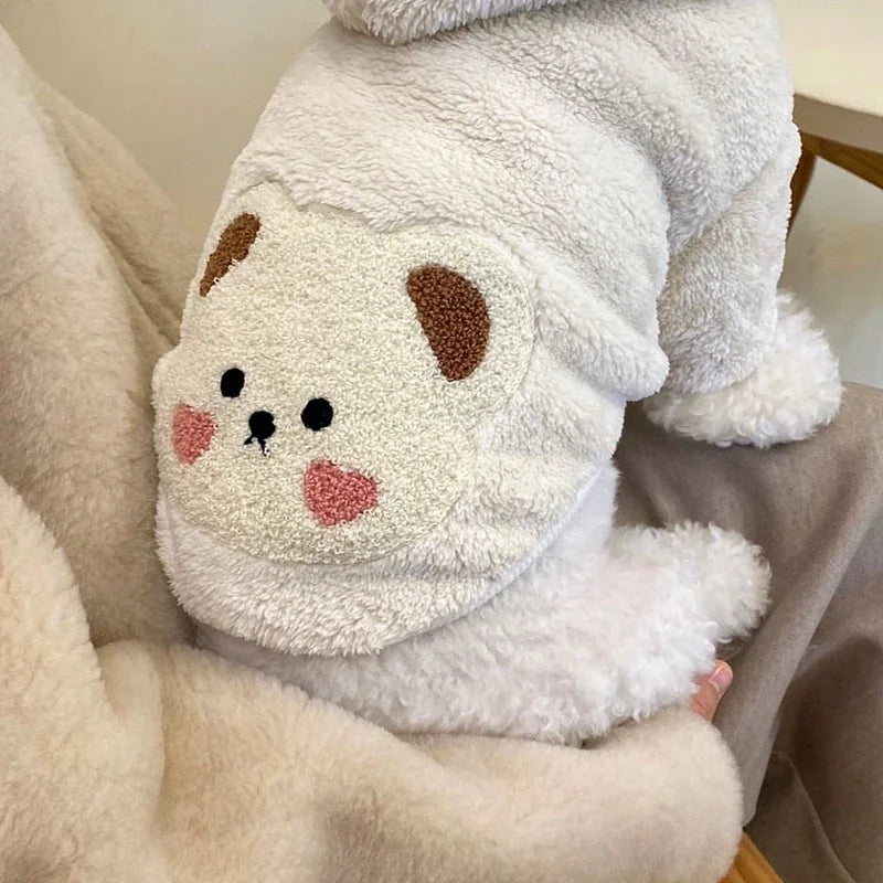 Pet Clothes Autumn Winter Medium Small Dog Sweet Sweater Warm Wool Fashion Hoodies Kitten Puppy Cute Pullover Chihuahua Poodle