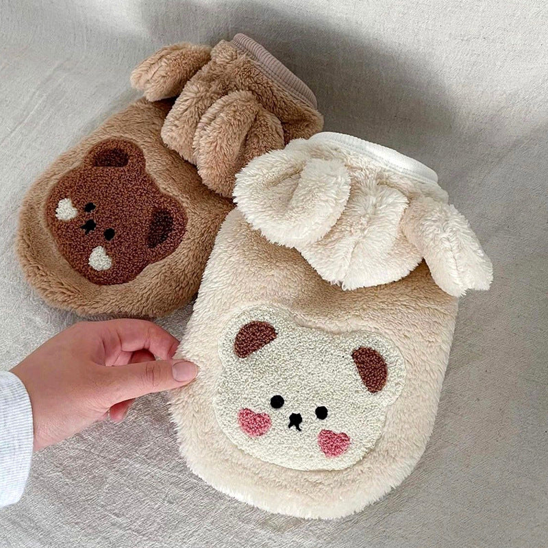 Pet Clothes Autumn Winter Medium Small Dog Sweet Sweater Warm Wool Fashion Hoodies Kitten Puppy Cute Pullover Chihuahua Poodle