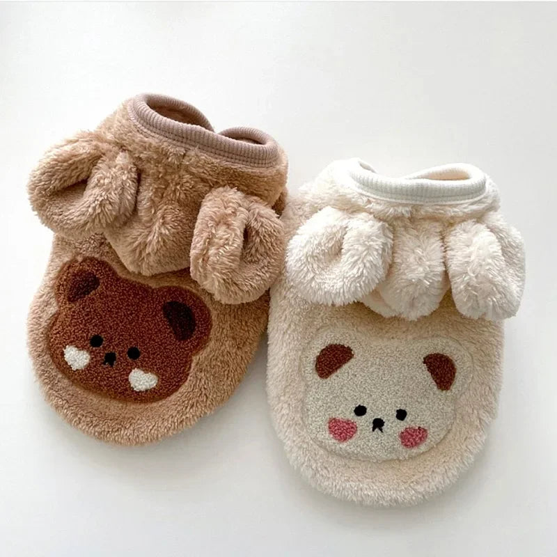 Pet Clothes Autumn Winter Medium Small Dog Sweet Sweater Warm Wool Fashion Hoodies Kitten Puppy Cute Pullover Chihuahua Poodle