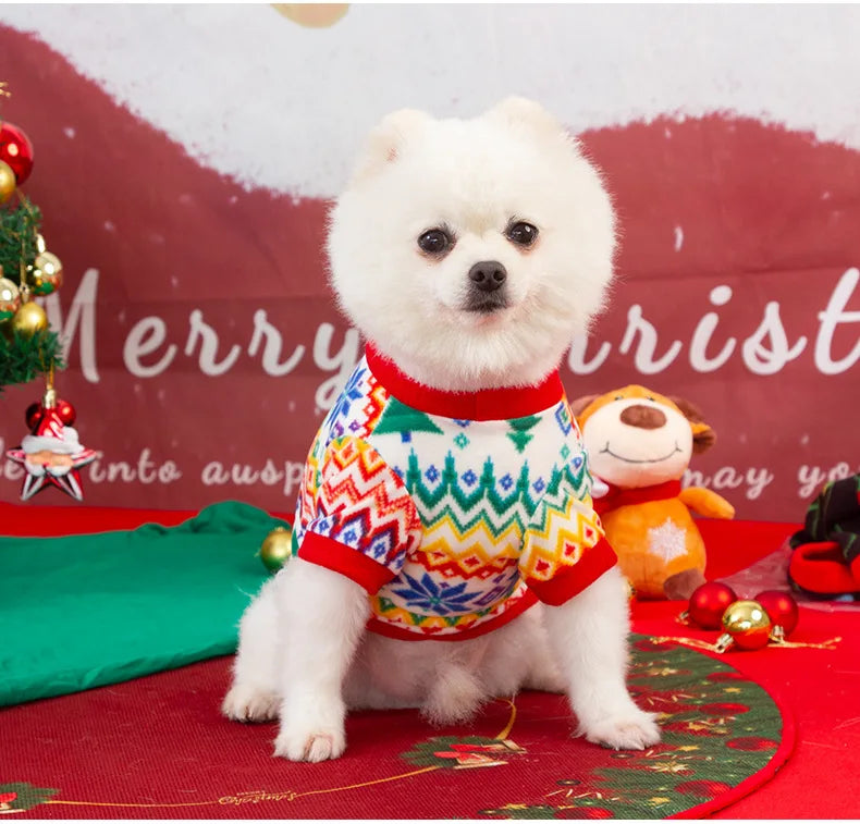 Dog Sweater Winter Warm Christmas Clothes for Small Medium Large Dogs Golden Retriever Rottweiler Corgi Cat Pullover Jumper