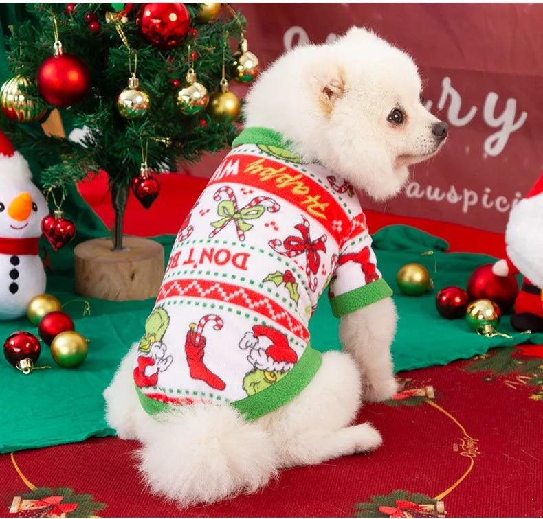 Dog Sweater Winter Warm Christmas Clothes for Small Medium Large Dogs Golden Retriever Rottweiler Corgi Cat Pullover Jumper
