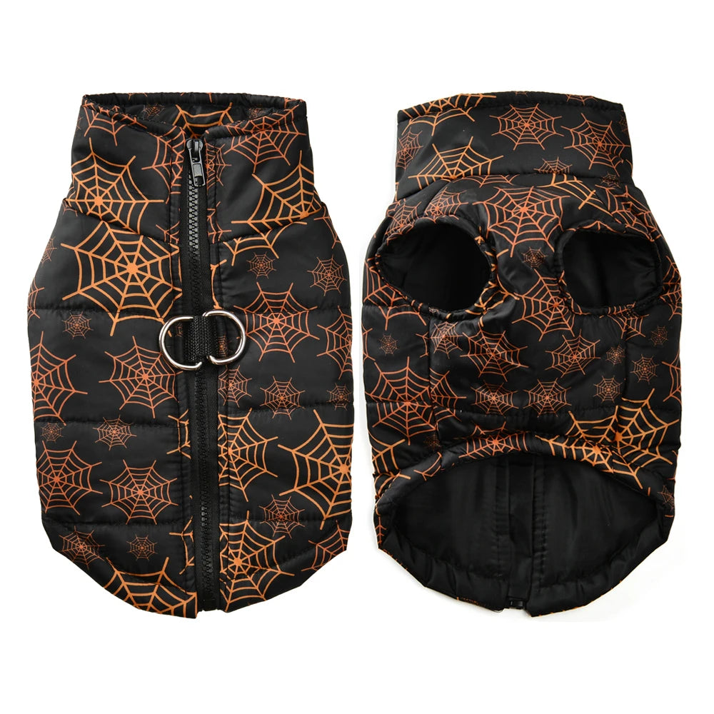 Winter Dog Clothes Halloween Pets Coat Cute Pumpkin Print Puppy Jacket Festival Puppy Gift Party Pet Schnauze Chihuahua Costume