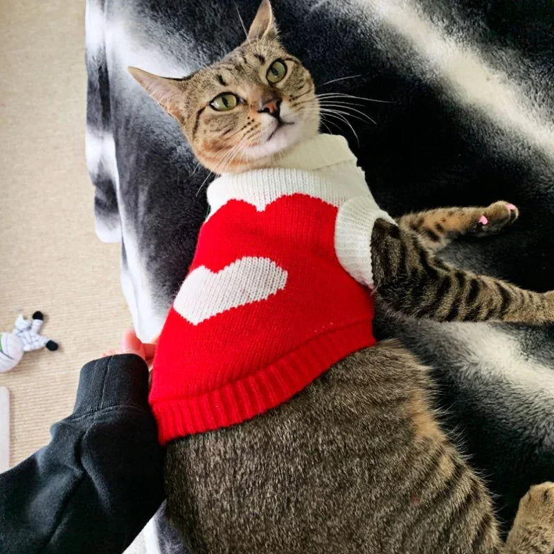 Dog Stripes Sweaters Winter Knitting Pet Sweater for Medium Large Dogs Christmas Elk Big Dog Clothes Labrador Pullovers Costume