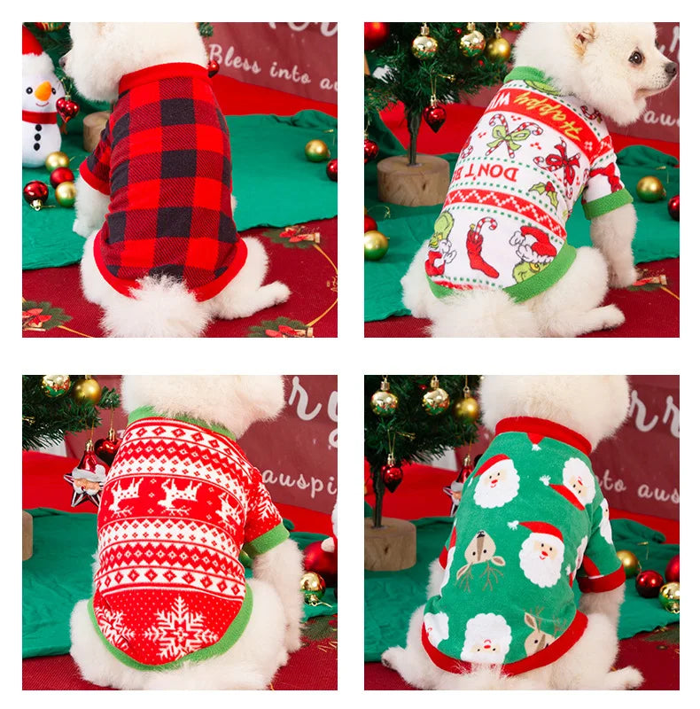Dog Sweater Winter Warm Christmas Clothes for Small Medium Large Dogs Golden Retriever Rottweiler Corgi Cat Pullover Jumper