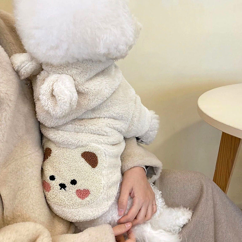 Pet Clothes Autumn Winter Medium Small Dog Sweet Sweater Warm Wool Fashion Hoodies Kitten Puppy Cute Pullover Chihuahua Poodle
