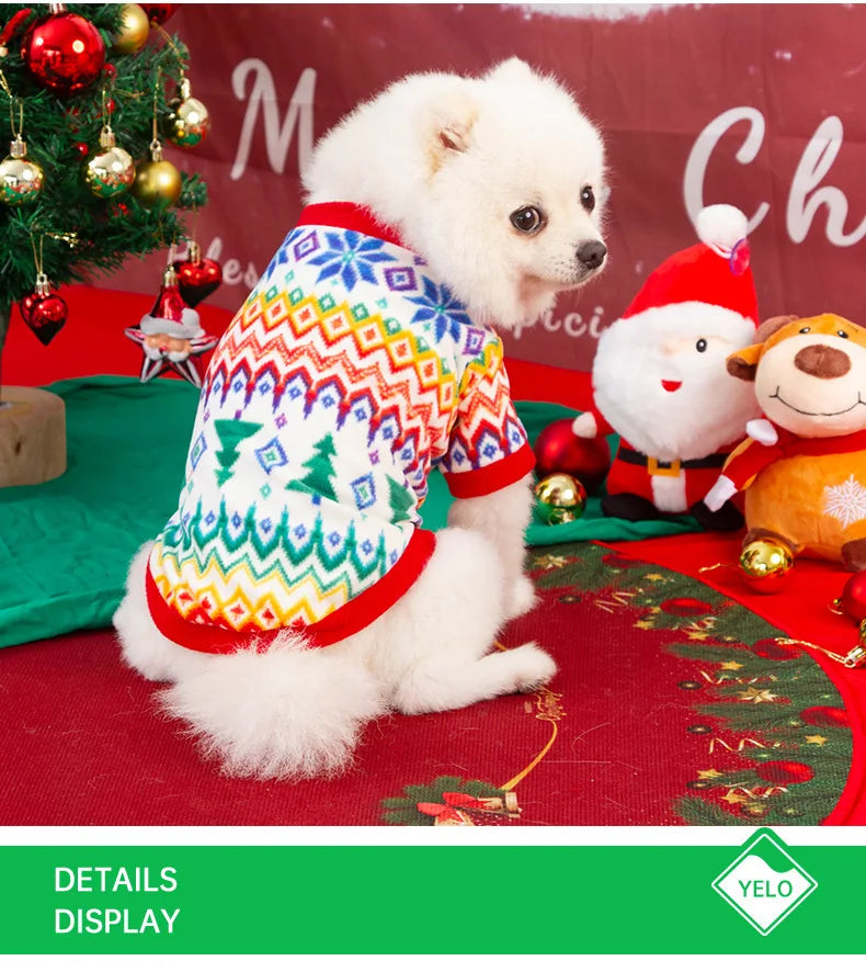 Dog Sweater Winter Warm Christmas Clothes for Small Medium Large Dogs Golden Retriever Rottweiler Corgi Cat Pullover Jumper
