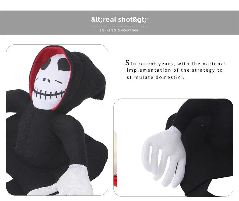 Halloween Death Rider Dog Costume Adjustable Skeleton Jumpsuit Riding Outfit Halloween Pets Cat Dog Spooky Cosplay Dress Up