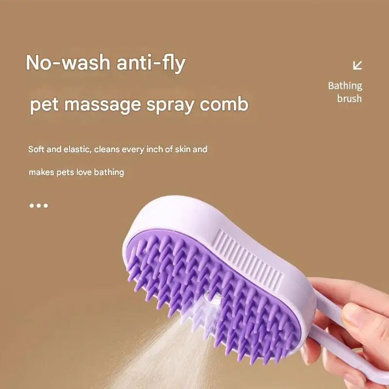 Steam brush for cats, steam brush for dogs 2025 new pet steam grooming comb, grooming brush, gentle combing, reduce flyaway hair