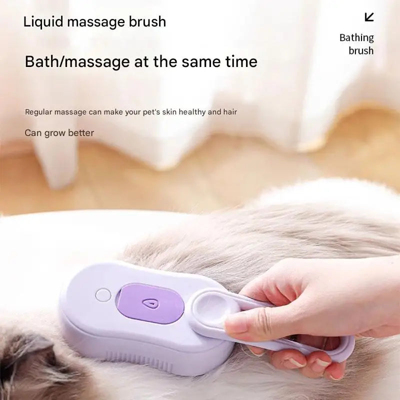 Steam brush for cats, steam brush for dogs 2025 new pet steam grooming comb, grooming brush, gentle combing, reduce flyaway hair