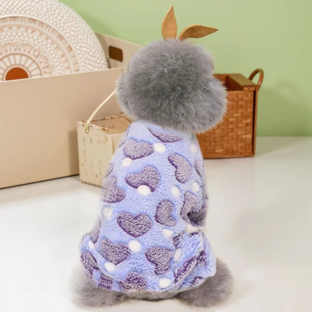 Dog Pajamas Soft Breathable Cozy Pet Jumpsuit Keeps Pets Warm & Comfortable