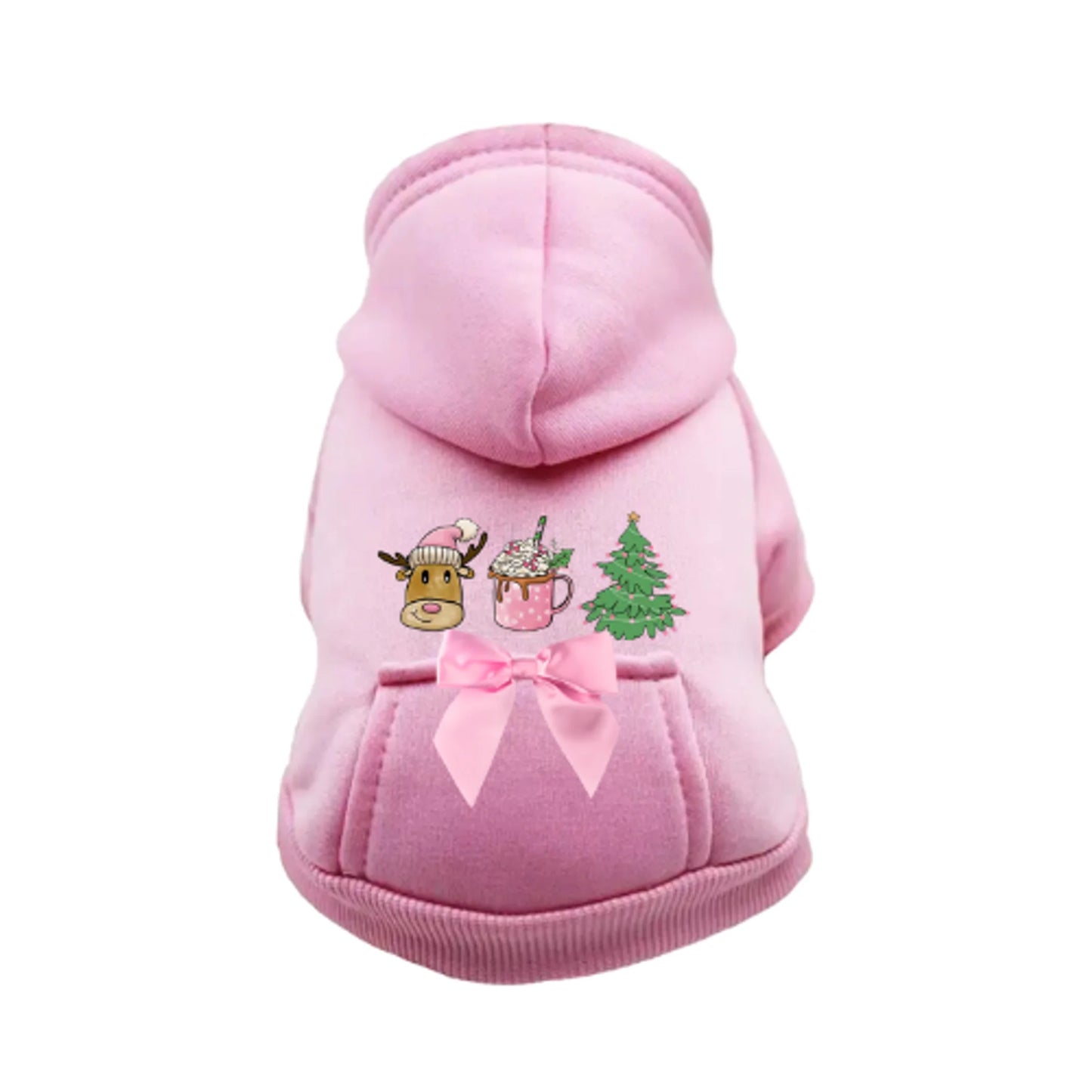 TD Pet Clothes Reindeer Fun Dog Hoodie XS to XXL Halloween Accessory for Cats and Pets Breathable Design