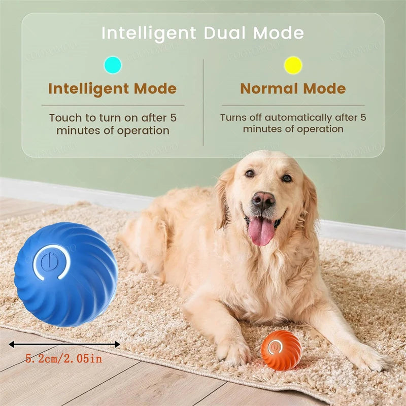 Smart Dog Toy Ball Electronic Interactive Pet Toy Moving Ball USB Automatic Moving Bouncing for Puppy Christmas gift Cat Product