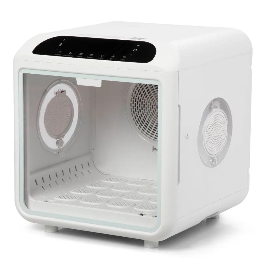 Smart Electric Pet Dryer Box Ultra Quiet Hair Dryer for Cat Puppy Remote Control 2 Drying Modes Temperature and Wind Speed Cont