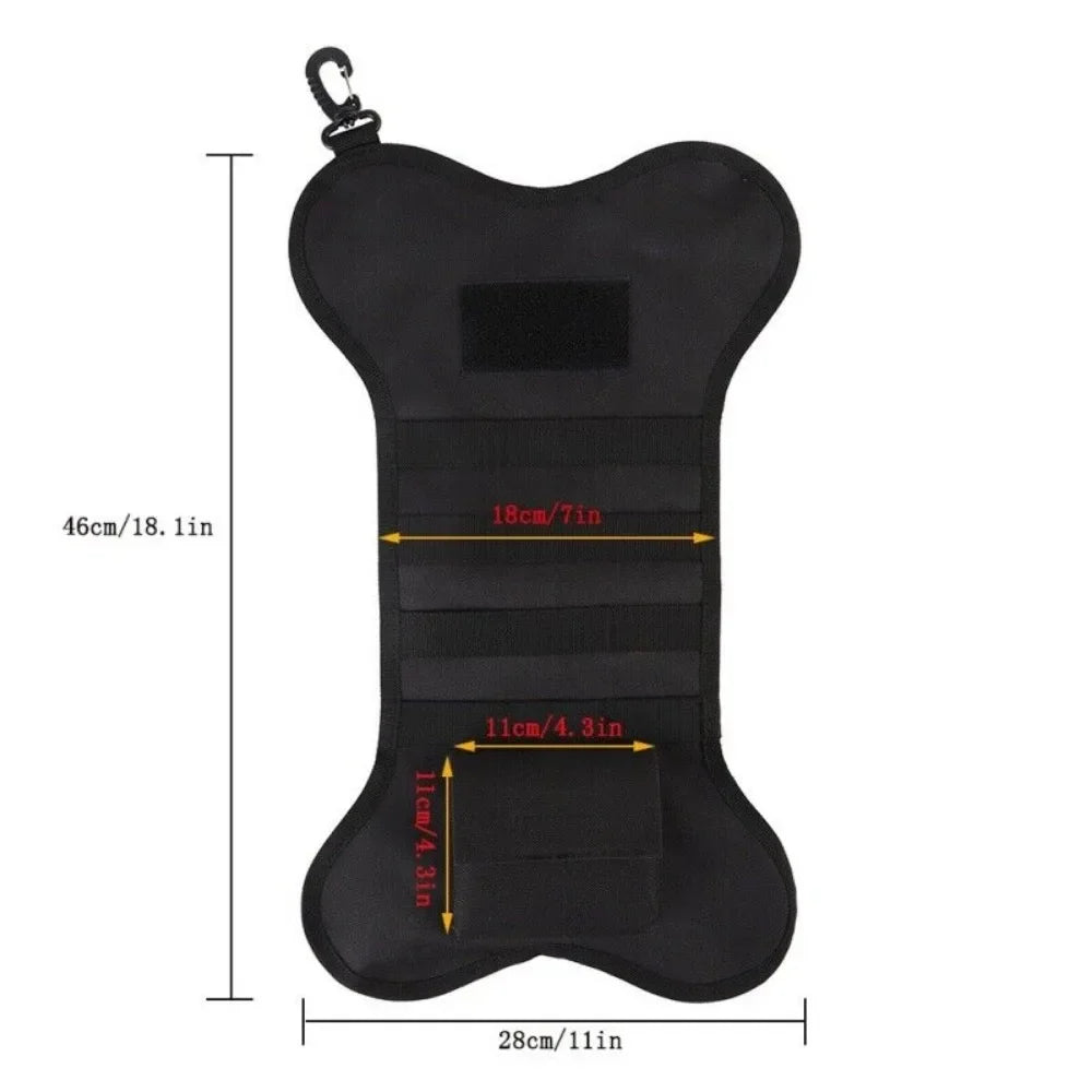 Tactical Christmas Stockings Dog Bone Xmas Stocking Mantel Decoration Hanging Molle Gear Pouch Pet Gift Xmas Hanging Ornament