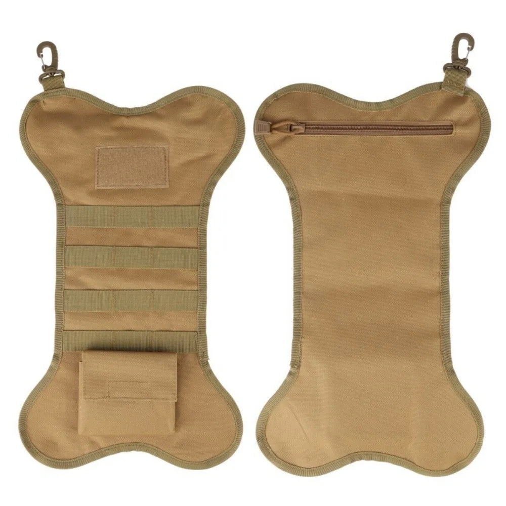 Tactical Christmas Stockings Dog Bone Xmas Stocking Mantel Decoration Hanging Molle Gear Pouch Pet Gift Xmas Hanging Ornament