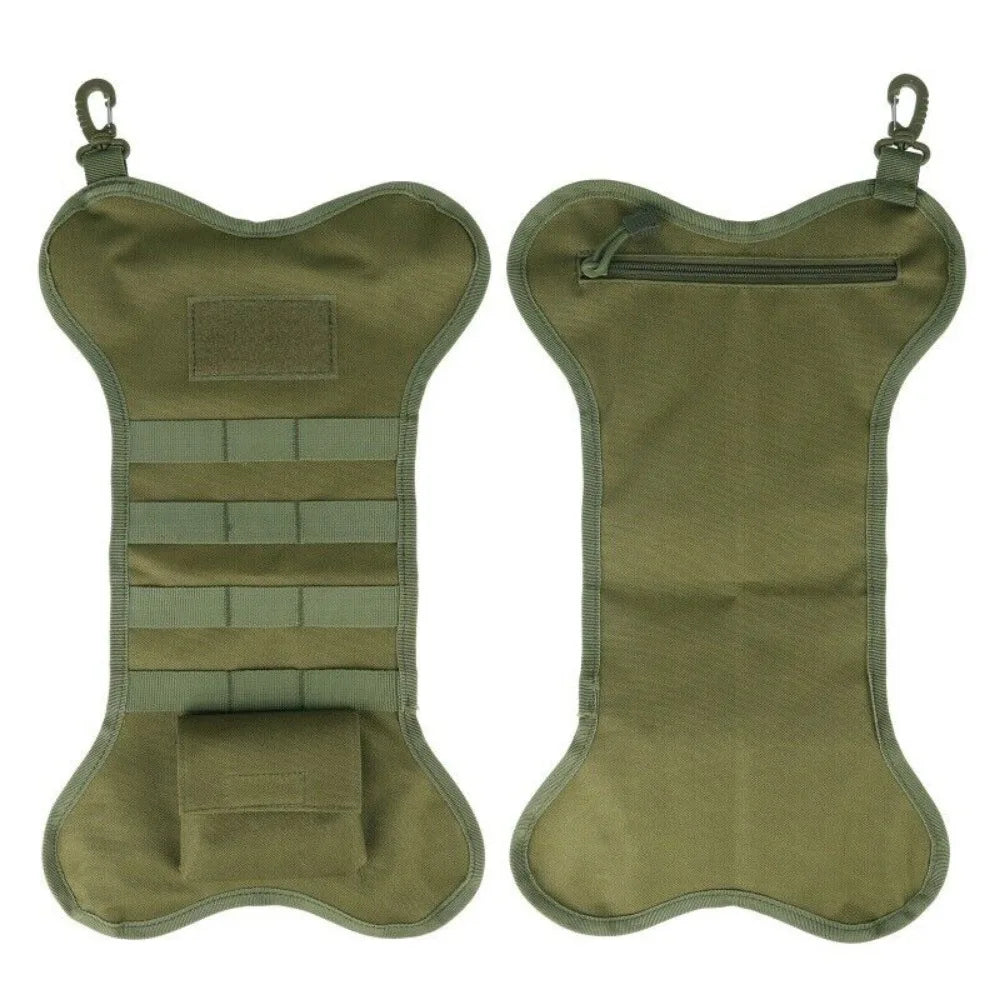 Tactical Christmas Stockings Dog Bone Xmas Stocking Mantel Decoration Hanging Molle Gear Pouch Pet Gift Xmas Hanging Ornament