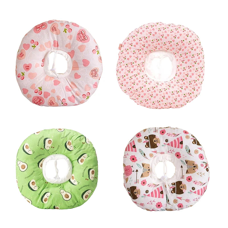 Cute Sweet Cartoon Pattern Cat Elizabethan Collar Adjustable Recovery Collar Pet Dog Neck Recovery Collar Protective Collar