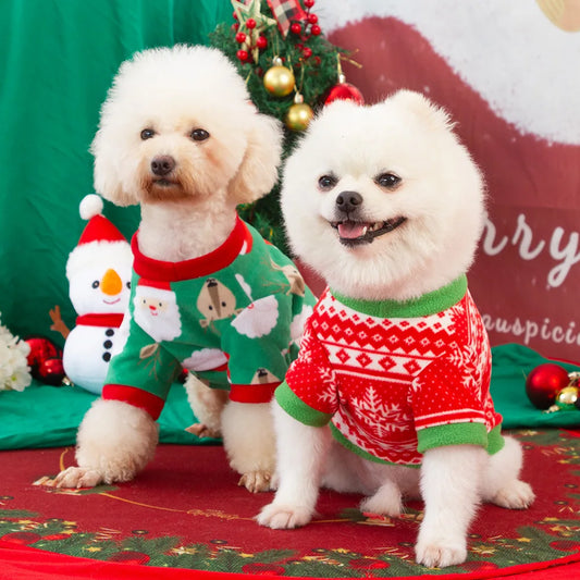Dog Sweater Winter Warm Christmas Clothes for Small Medium Large Dogs Golden Retriever Rottweiler Corgi Cat Pullover Jumper