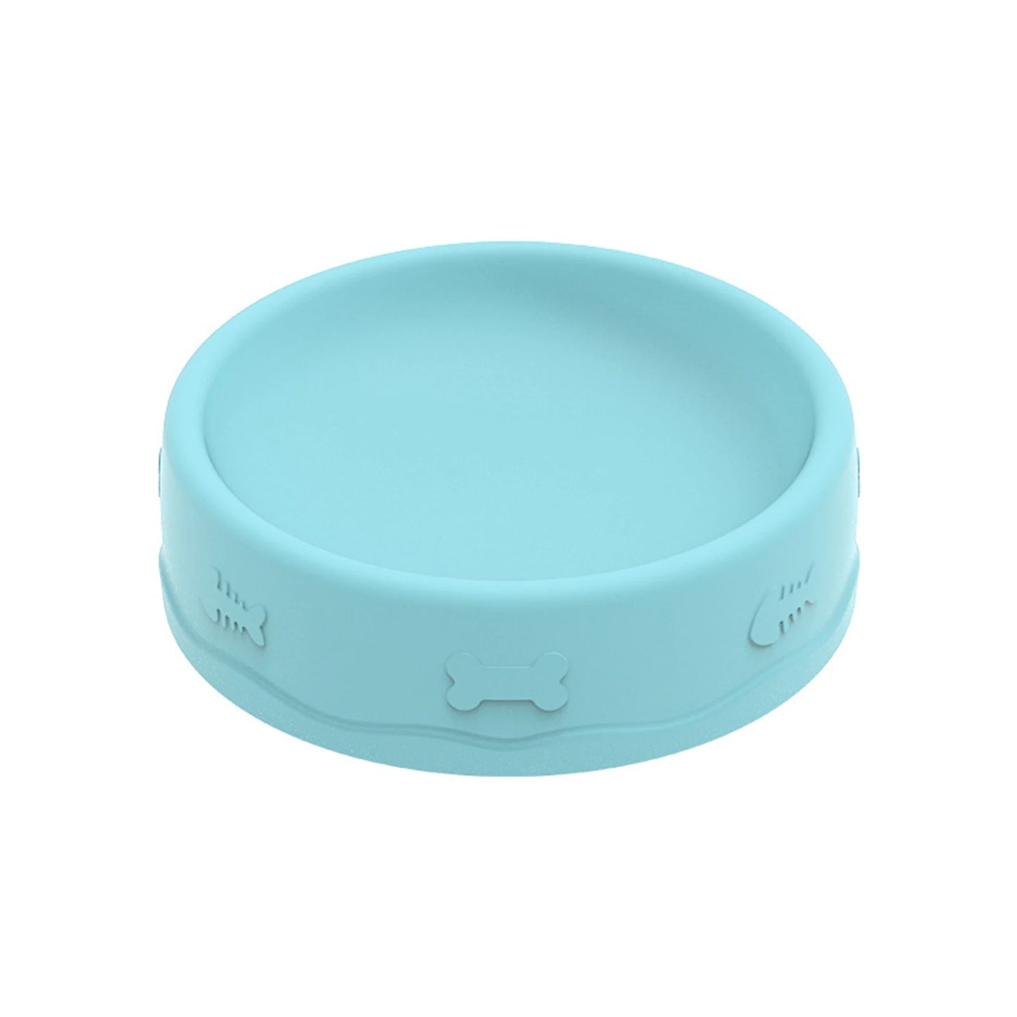 2-in-1 Pets Silicone Slow Feeder, 10 Degree Tilted Multifunctional Portable Double-sided Food Water Bowls Slow Feeding Bowl
