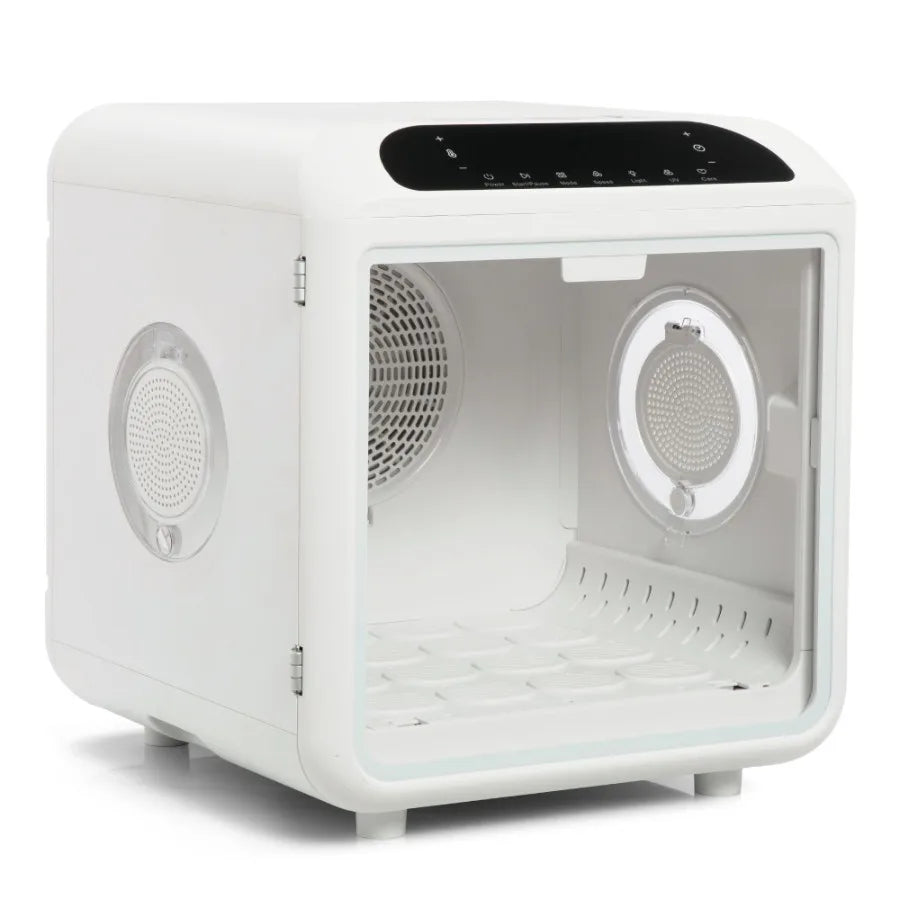 Smart Electric Pet Dryer Box Ultra Quiet Hair Dryer for Cat Puppy Remote Control 2 Drying Modes Temperature and Wind Speed Cont