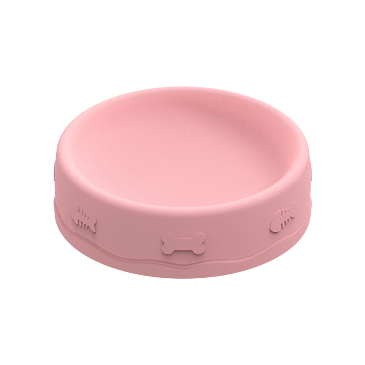 2-in-1 Pets Silicone Slow Feeder, 10 Degree Tilted Multifunctional Portable Double-sided Food Water Bowls Slow Feeding Bowl