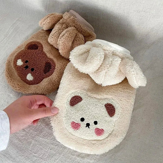 Pet Clothes Autumn Winter Medium Small Dog Sweet Sweater Warm Wool Fashion Hoodies Kitten Puppy Cute Pullover Chihuahua Poodle