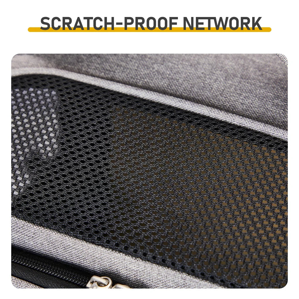 Pet Carrier Backpack, Expandable Cat Dog Carrier with Front & Back Extension, Breathable Mesh Travel Backpack for Small Dogs Cat