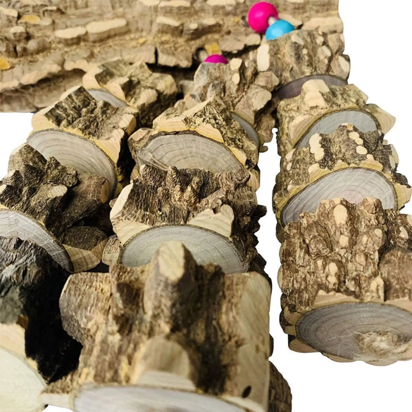 Pet Bird Wooden Climb Cockatiel Parakeet Budgie Parrot Toy