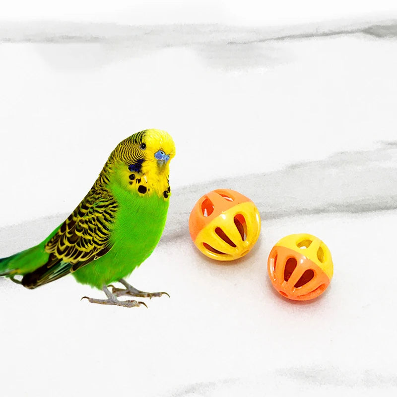 Parrot Bite Chewing Toy Bird Training Toy Pet Bird Swing Ball Standing Toy Wooden Interactive Parrot Ring Toys Pet Supplies