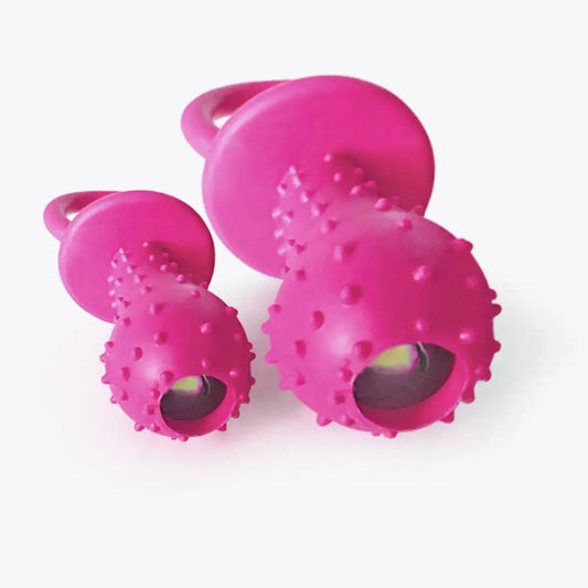 Pet Rubber Pacifier Dog Toy Interactive Rubber Soother Pet Dog Cat Puppy Elasticity Teeth Dog Chew Toys Tooth Cleaning Toy